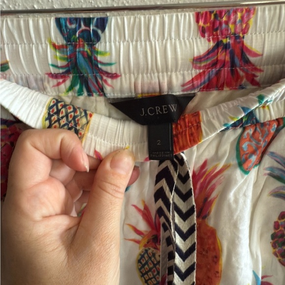 J. Crew Ratti Pineapple Seaside Multi Color Joggers Jogger Pants 2 - Picture 6 of 13
